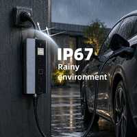 Pengisi Daya EV Portabel Tahan Air IP67 Tipe 2 Output AC 3.6kW DD-EV-PC Stasiun Pengisian Daya Luar Ruangan Segala Cuaca