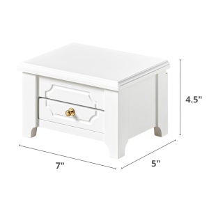 Boîte à bijoux de musique ballerine en bois classique - Product Image 1