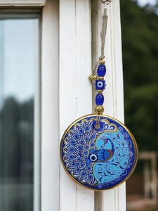 Ojo Turco DAFNI de 13 CM, Hecho a Mano, en Vidrio Magnético con Relieve, Decoración de Pared Tradicional, Regalo Promocional Novedoso de Estambul, Turquía - Product Image 4