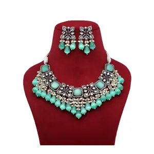 Beautiful American Diamond Necklace set With pair of earrings Wholesale Prices For women's and girls collection 2024
