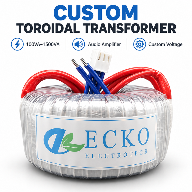 OEM Pure Copper Toroidal Transformer 100VA-1500VA Low Noise Power Transformer for Amplifier