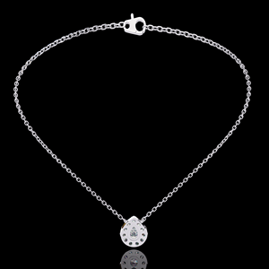 Collier élégant Halo poire Leb Grown pendentif en argent sterling 925 bijoux à breloques pour femmes pour fiançailles cadeau de fête de mariage - Product Image 6