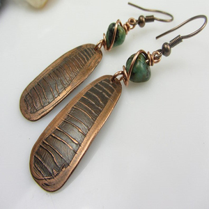 Pendientes de Piedra Roja de cobre italiano 2025, joyería antigua, pendientes de perlas azules nigerianas de Navidad, pendientes de latón en forma de lágrima, joyería - Product Image 5