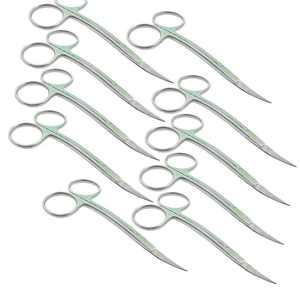 Tijeras quirúrgicas 10 Uds La Grange Acero inoxidable Manual autoclavable grado quirúrgico 10cm Dental alta calidad CE aprobado - Product Image 4