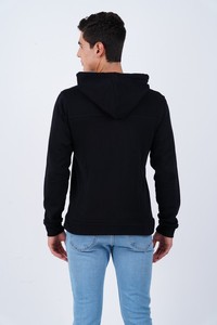 เสื้อฮู้ดซิปผ้าฝ้ายแท้ 100% สำหรับผู้ชาย ใส่ได้ในฤดูใบไม้ร่วง - Product Image 3