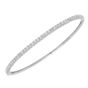 0.93ct 925 Silver Lab-Grown <b>Diamond</b> <b>Bracelet</b> Elegant <b>Bangle</b> with Dazzling Stones <b>Bangle</b> <b>Bracelet</b> Kada <b>Bracelet</b> For Her - Product Image 1