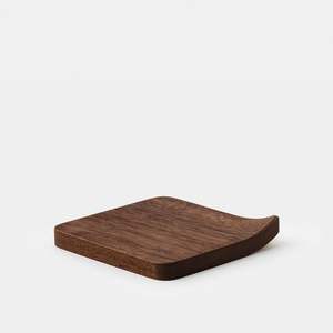 Posavasos Cuadrados de Madera de Nogal y Acacia Hechos a Mano de Lujo, 5 mm de Grosor, Ecológicos, Estilo Clásico, Opciones de Color y Logotipo Grabados Personalizados - Product Image 1