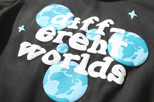 Sudadera de lana de gran tamaño con cuello alto personalizada para hombre con estampado de letras a la moda engrosamiento esencial de invierno transpirable - Product Image 4