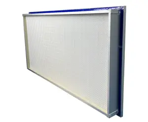 Ebraco H14 99,995% Hepatec Gel selo filtro Minipleat 305x610x90mm (12x24x4 polegadas) para HVAC, sala limpa, hospital personalizado