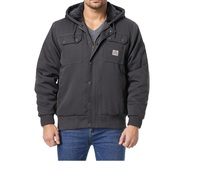 Veste de travail d'hiver matelassée pour homme, personnalisée, en velours côtelé, doublée, imperméable, écologique, anti-UV, séchage rapide, respirante, style urbain, à capuche
