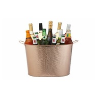 Seau à glace en cuivre de longue durée avec une finition durable et un style élégant pour les collectionneurs amateurs de vin et les stylistes d'intérieur