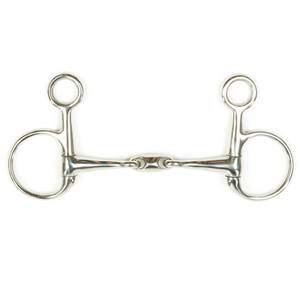 2025 Durable Eggbutt Snaffle Pinchless Copper Horse Bits con Moon Link 14mm - Product Image 2
