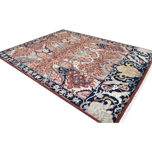 พรมทอมือคุณภาพสูง ดีไซน์เฉพาะตัว สไตล์เปอร์เซียคลาสสิก สีแดง ทำจากขนสัตว์ทอมือ ปูเต็มพื้นที่ สำหรับใช้ในบ้าน รุ่นใหม่ - Product Image 4