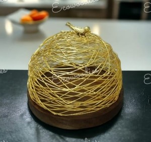 Décorations pour la maison support à gâteau en bois piédestal à gâteau de ferme pour les fêtes de mariage hôtel maison bureau décoration de table ronde - Product Image 5
