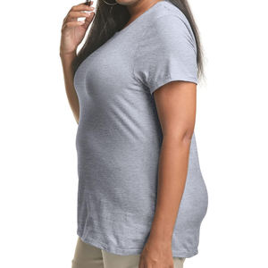 T-shirts à manches courtes grande taille pour femmes coupe ample à la mode sérigraphié décontracté t-shirts personnalisés Logo brodé personnalisé - Product Image 5