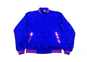 Veste d'hiver confortable 100% authentique en laine de qualité supérieure, coupe Letterman, coupe-vent, imperméable, avec logo frontal - Product Image 4