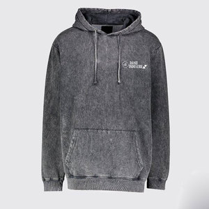 Conjunto Deportivo con Capucha para Hombre, Estilo Lavado Ácido, Corte Regular, 100% Algodón, Transpirable, Ligero, Ropa Casual, Moda Invierno 2025 - Product Image 5