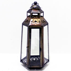 Best Handmade <b>Brass</b> Antique Plating Iron <b>Lantern</b> With Handle Candle Stand Candle Holder <b>Lantern</b> Wholesale in Bulk - Product Image 1