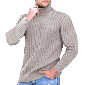 Suéteres de Invierno Casuales para Hombre, de Alta Calidad, Tejido de Punto, Diseño Argyle, 100% Lana, Antibolitas, Transpirables - Product Image 4