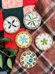 Eco Friendly <b>Bamboo</b> Cane Tea Coasters Sustainable & Stylish Product - Product Image 4