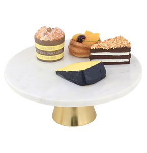 Nouvellement artisanat marbre Dessert support maison fête de mariage porter Table décorer nouveau Design forme ronde - Product Image 6