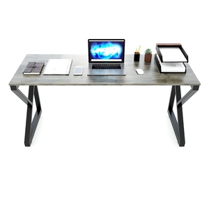 Kconcept HBKC023 1.6m <b>Computer</b> <b>Desk</b> with Iron Legs Rubberwood Material - Product Image 3