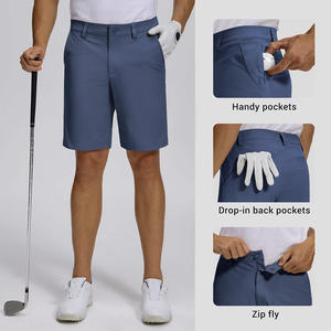 Pantalones cortos de golf personalizados para hombres con servicio de logotipo OEM, transpirables, que absorben la humedad, ajustados, proveedor de pantalones de golf - Product Image 4