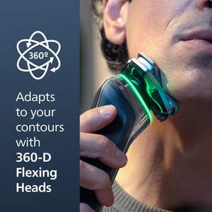 Afeitadora Eléctrica Inteligente de Triple Cuchilla para Hombre, Uso en Seco y Húmedo, Impermeable IPX7, Mini Afeitadora Facial en Negro, Idioma de Funcionamiento Alemán - Product Image 3