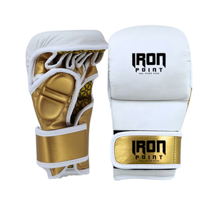 ถุงมือ MMA หนังสีน้ำตาลแนววินเทจสำหรับใช้ในยิมและออกกำลังกาย - Product Image 6