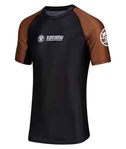 Diseño personalizado manga corta poliéster gimnasio Fitness Rash Guards Pakistán hecho - Product Image 4