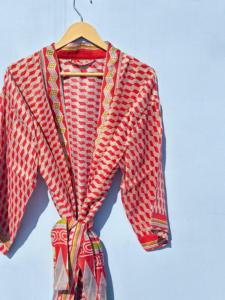 Kimono indien en soie fait à la main pour les femmes Casual Beach and Lounge Wear Women's Robe-ODM Supply - Product Image 6