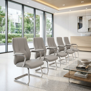 ใหม่ York Grey Eco-Leather สำหรับห้องรอเป็นมิตรต่อสิ่งแวดล้อมวัสดุ PU โลหะเหล็กห้างสรรพสินค้าโรงเรียนสำนักงานโรงพยาบาลสนามบิน - Product Image 2