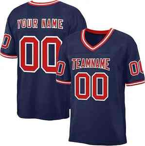 Nuevo diseño 100% poliéster American Custom Jersey fútbol transpirable impresión alta calidad American Football Jersey - Product Image 1