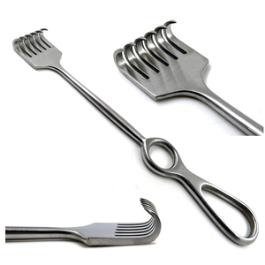 Retractor Langenbeck, Instrumento Quirúrgico de Acero Inoxidable, Manual, Reutilizable, de Alta Calidad, para Uso Hospitalario - Product Image 1