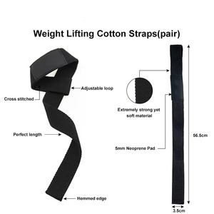 Nylon Leather <b>Wrist</b> Strap Brace Neoprene Material for Fitness Bodybuilding Weightlifting Strength Workout Palm Guard Safety Gear - Product Image 3