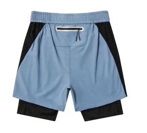 Pantalones cortos de chándal de nailon para hombre OEM 2025 personalizados, pantalones cortos de entrenamiento para correr con forro de tela de malla, talla 6XL - Product Image 6