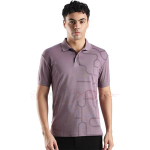 Polo de punto de piqué de algodón de tacto suave para hombre con etiqueta de cuello sin etiqueta para mayor comodidad, camiseta Polo para hombre - Product Image 1