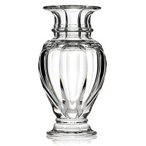 Vase à fleurs en verre de forme antique avec base bulbeuse idéal pour les branches de fleurs sauvages ou les motifs floraux saisonniers - Product Image 5