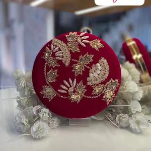 Embrayage fait à la main de luxe à la mode Premium brodé soirée sac à main perle décoration exclusive pour les mariages célébrations haut de gamme - Product Image 4