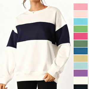 Sudadera de Felpa de Algodón Reversible Personalizada de Lujo para Mujer, Sudadera con Bordado en el Cuello Redondo, Fabricantes de Ropa - Product Image 1