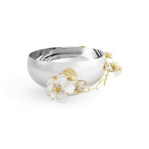 Magnifiques bols de service en métal fabriqués à la main avec sculpture florale de qualité supérieure, parfaits pour les repas haut de gamme et les rassemblements festifs - Product Image 4