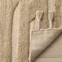 Modern High Quality Moroccan Woolen Carpet Thick Hand Knotted Pet Friendly High Pile Natural Brown Area Rugs Set Home Hotel