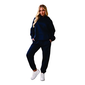 OEM 400 g/m² Coton épais Ensemble de survêtement à capuche unisexe French Terry Oversize Sports Zipper Hoodies Tech Fleece Sweatshirts - Product Image 2