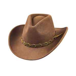 Sombreros de Vaquero Formales Unisex Personalizados 100% Lana, la Mejor Calidad, Cálidos, Transpirables, Ropa Deportiva para Adultos, Viajes al Aire Libre, Invierno, Servicio OEM - Product Image 6