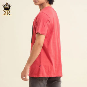 Camisetas de Manga Corta para Hombre, 100% Algodón, Tejido de Punto, Cuello Redondo, Estilo Vintage, Transpirables, Tallas Grandes, con Logotipo Personalizado - Product Image 4