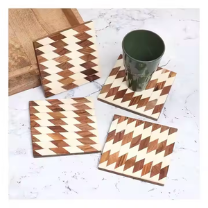 Sous-verres traditionnels dotés d'un élégant savoir-faire en résine époxy 2025 durables, élégants et parfaits pour un décor moderne ou classique. - Product Image 4