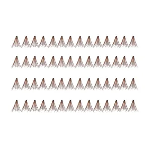 Cils individuels courts bruns double épaisseur - Product Image 2