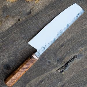 Cuchillo de Cocina Personalizado Hecho a Mano de Acero Inoxidable de 9 Pulgadas con Funda de Cuero Única, Hermoso Mango Personalizable - Product Image 5