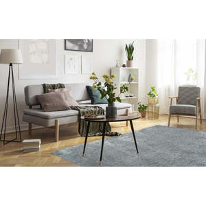 Netline Home Lagom <b>Tufted</b> Shaggy <b>Rug</b> in Duck Egg Blue Polyester - Product Image 5