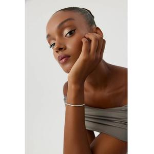 Pulsera de Tenis con Diamantes de Diseño Elegante al por Mayor, Piedra de Corte Brillante, Joyería Premium para Fiestas, Compromiso, Uso Diario, Oro Sólido de 14K - Product Image 1